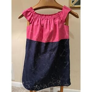 lilly pulitzer dress girls medium pink Blue Tank